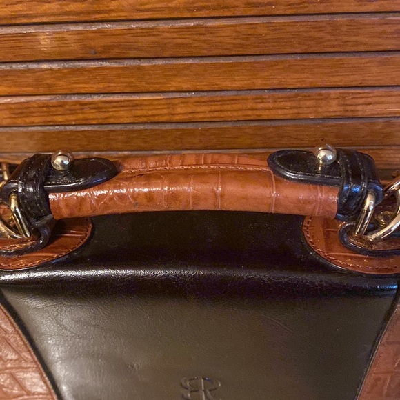 Vintage Belle Rose Leather Small Briefcase Purse - Picture 11 of 11